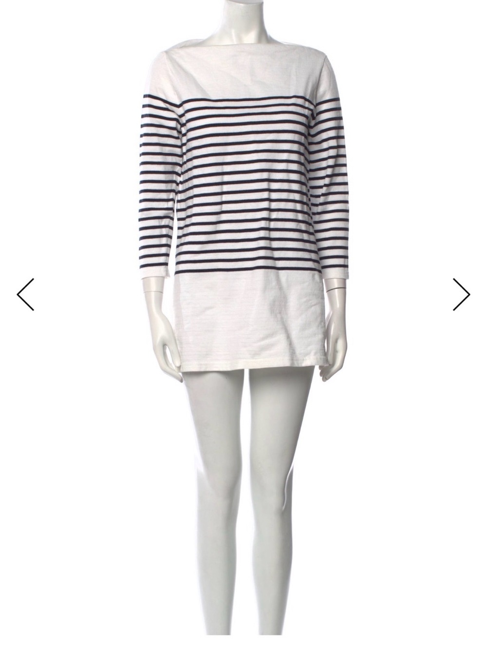 Milly 3/4 Sleeve Striped Mini Dress Size Small